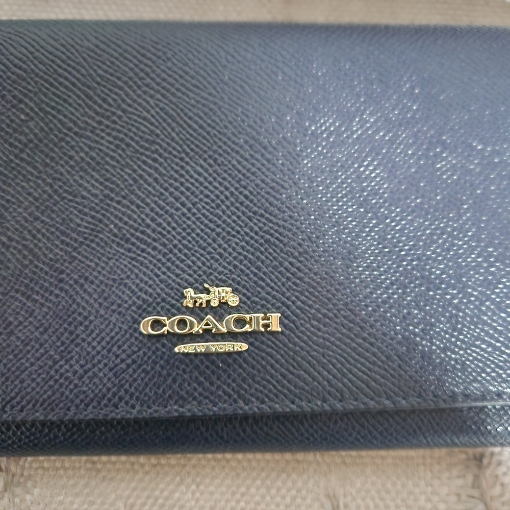 Navy Leather Wallet